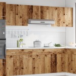 vidaXL Dulapuri suspendate “Lyon” 2 buc. lemn vechi 50x31x60cm