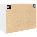 vidaXL Dulap de sticlă suspendat “Lyon” gri beton 80x31x60 cm