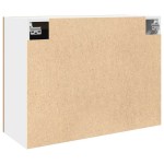 vidaXL Dulap de sticlă suspendat “Lyon” Stejar artizanal 80x31x60 cm