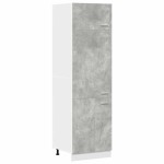 vidaXL Dulap frigider “Lyon”, gri beton, 60 x 57 x 207 cm vidaXL Dulap frigider “Lyon”, gri beton, 60 x 57 x 207 cm