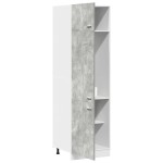 vidaXL Dulap frigider “Lyon”, gri beton, 60 x 57 x 207 cm vidaXL Dulap frigider “Lyon”, gri beton, 60 x 57 x 207 cm