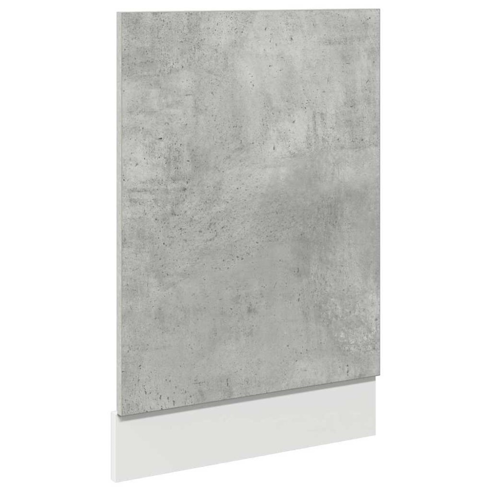 vidaXL Panou frontal mașină spălat vase “Lyon”, gri beton, 45x3x67 cm