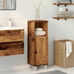 vidaXL Dulap de baie, lemn vechi, 30x30x95 cm, PAL