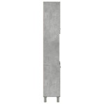 vidaXL Dulap de baie, gri beton, 30 x 30 x 179 cm, PAL