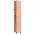 vidaXL Dulap de baie, lemn vechi, 30x30x179 cm, lemn prelucrat