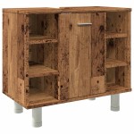 vidaXL Dulap de baie, lemn vechi, 60x32x53,5 cm, PAL