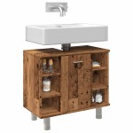 vidaXL Dulap de baie, lemn vechi, 60x32x53,5 cm, PAL