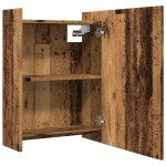 vidaXL Dulap baie cu oglindă lemn vechi 62,5x20,5x64 cm lemn prelucrat vidaXL Dulap baie cu oglindă lemn vechi 62,5x20,5x64 cm lemn prelucrat