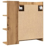 vidaXL Dulap baie cu oglindă, stejar artizanal, 62,5x20,5x64 cm lemn vidaXL Dulap baie cu oglindă, stejar artizanal, 62,5x20,5x64 cm lemn
