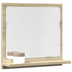 vidaXL Dulap baie cu oglindă stejar sonoma 40x11x37 cm lemn compozit vidaXL Dulap baie cu oglindă stejar sonoma 40x11x37 cm lemn compozit