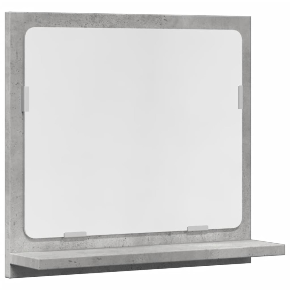 vidaXL Dulap baie cu oglindă, gri beton, 40x11x37 cm, lemn prelucrat