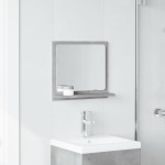 vidaXL Dulap baie cu oglindă, gri beton, 40x11x37 cm, lemn prelucrat vidaXL Dulap baie cu oglindă, gri beton, 40x11x37 cm, lemn prelucrat