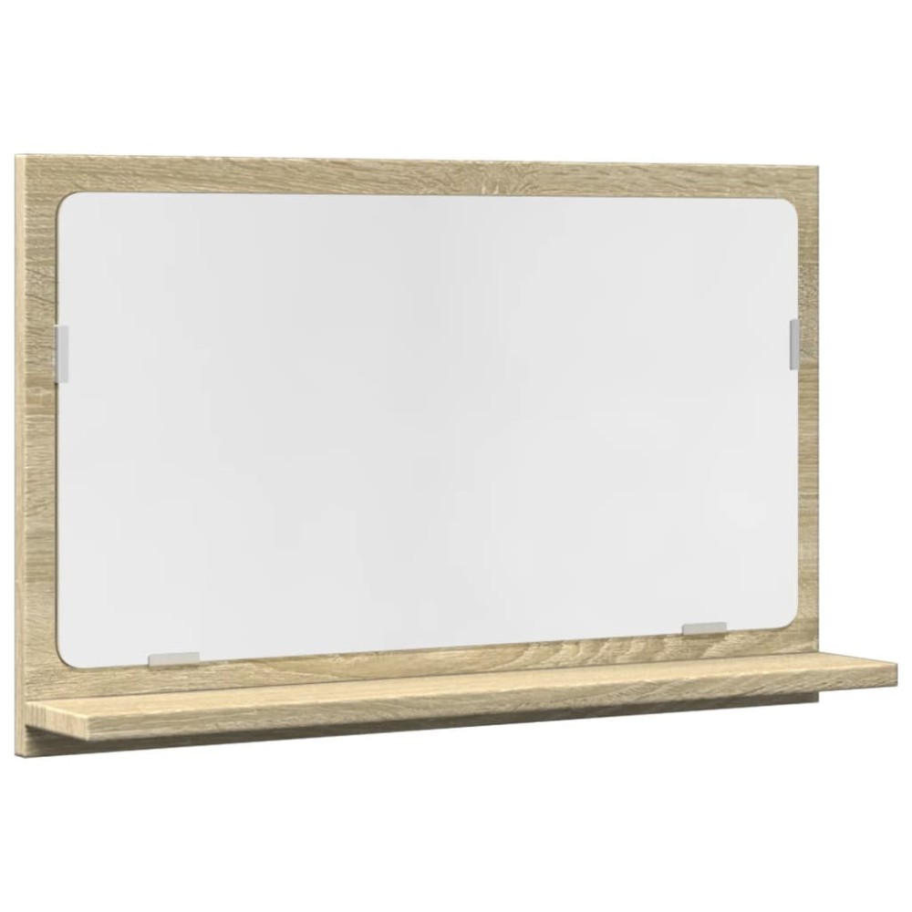 vidaXL Dulap baie cu oglindă stejar sonoma 60x11x37 cm lemn prelucrat