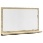vidaXL Dulap baie cu oglindă stejar sonoma 60x11x37 cm lemn prelucrat vidaXL Dulap baie cu oglindă stejar sonoma 60x11x37 cm lemn prelucrat