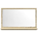 vidaXL Dulap baie cu oglindă stejar sonoma 60x11x37 cm lemn prelucrat vidaXL Dulap baie cu oglindă stejar sonoma 60x11x37 cm lemn prelucrat