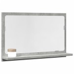 vidaXL Dulap baie cu oglindă, gri beton, 60x11x37 cm, lemn prelucrat vidaXL Dulap baie cu oglindă, gri beton, 60x11x37 cm, lemn prelucrat