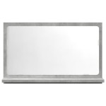 vidaXL Dulap baie cu oglindă, gri beton, 60x11x37 cm, lemn prelucrat vidaXL Dulap baie cu oglindă, gri beton, 60x11x37 cm, lemn prelucrat