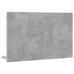 vidaXL Dulap baie cu oglindă, gri beton, 60x11x37 cm, lemn prelucrat vidaXL Dulap baie cu oglindă, gri beton, 60x11x37 cm, lemn prelucrat