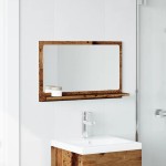 vidaXL Dulap baie cu oglindă, lemn vechi, 60x11x37 cm, lemn prelucrat vidaXL Dulap baie cu oglindă, lemn vechi, 60x11x37 cm, lemn prelucrat