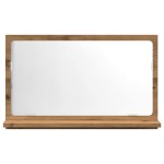 vidaXL Dulap baie cu oglindă stejar artizanal 60x11x37 cm, lemn vidaXL Dulap baie cu oglindă stejar artizanal 60x11x37 cm, lemn