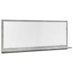 vidaXL Dulap baie cu oglindă, gri beton, 90x11x37 cm, lemn prelucrat vidaXL Dulap baie cu oglindă, gri beton, 90x11x37 cm, lemn prelucrat