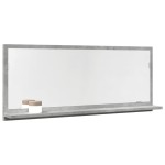 vidaXL Dulap baie cu oglindă, gri beton, 90x11x37 cm, lemn prelucrat vidaXL Dulap baie cu oglindă, gri beton, 90x11x37 cm, lemn prelucrat
