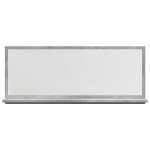vidaXL Dulap baie cu oglindă, gri beton, 90x11x37 cm, lemn prelucrat vidaXL Dulap baie cu oglindă, gri beton, 90x11x37 cm, lemn prelucrat