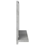 vidaXL Dulap baie cu oglindă, gri beton, 90x11x37 cm, lemn prelucrat vidaXL Dulap baie cu oglindă, gri beton, 90x11x37 cm, lemn prelucrat