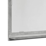 vidaXL Dulap baie cu oglindă, gri beton, 90x11x37 cm, lemn prelucrat vidaXL Dulap baie cu oglindă, gri beton, 90x11x37 cm, lemn prelucrat