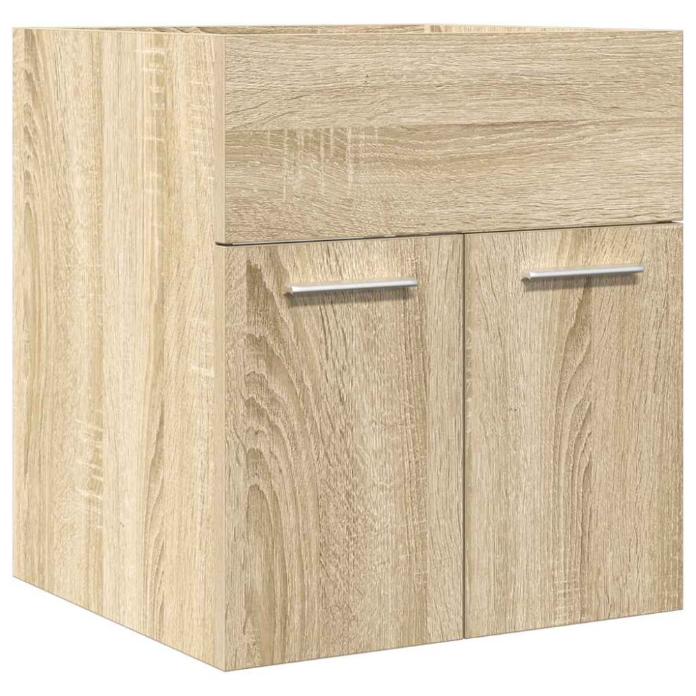 vidaXL Dulap chiuvetă baie, stejar sonoma 41x38,5x46 cm lemn prelucrat