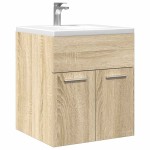 vidaXL Dulap chiuvetă baie, stejar sonoma 41x38,5x46 cm lemn prelucrat vidaXL Dulap chiuvetă baie, stejar sonoma 41x38,5x46 cm lemn prelucrat
