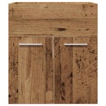 vidaXL Dulap chiuvetă baie, lemn vechi, 41x38,5x46 cm, lemn prelucrat vidaXL Dulap chiuvetă baie, lemn vechi, 41x38,5x46 cm, lemn prelucrat