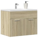 vidaXL Dulap de chiuvetă, stejar Sonoma, 60x38,5x46 cm, PAL vidaXL Dulap de chiuvetă, stejar Sonoma, 60x38,5x46 cm, PAL