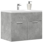 vidaXL Dulap de chiuvetă, gri beton, 60x38,5x46 cm, PAL vidaXL Dulap de chiuvetă, gri beton, 60x38,5x46 cm, PAL