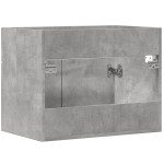 vidaXL Dulap de chiuvetă, gri beton, 60x38,5x46 cm, PAL vidaXL Dulap de chiuvetă, gri beton, 60x38,5x46 cm, PAL