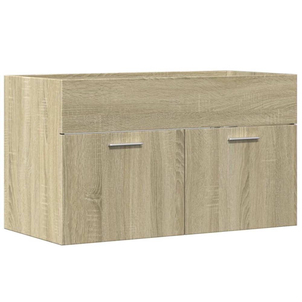 vidaXL Dulap de chiuvetă, stejar Sonoma, 80x38,5x46 cm, PAL