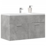 vidaXL Dulap de chiuvetă, gri beton, 80x38,5x46 cm, PAL vidaXL Dulap de chiuvetă, gri beton, 80x38,5x46 cm, PAL