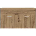 vidaXL Dulap chiuvetă baie, stejar artizanal 80x38,5x46 cm lemn vidaXL Dulap chiuvetă baie, stejar artizanal 80x38,5x46 cm lemn