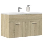 vidaXL Dulap chiuvetă baie, stejar sonoma 90x38,5x46 cm lemn prelucrat vidaXL Dulap chiuvetă baie, stejar sonoma 90x38,5x46 cm lemn prelucrat
