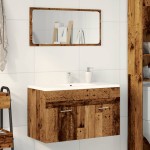 vidaXL Dulap chiuvetă baie, lemn vechi 90x38,5x46 cm lemn prelucrat vidaXL Dulap chiuvetă baie, lemn vechi 90x38,5x46 cm lemn prelucrat