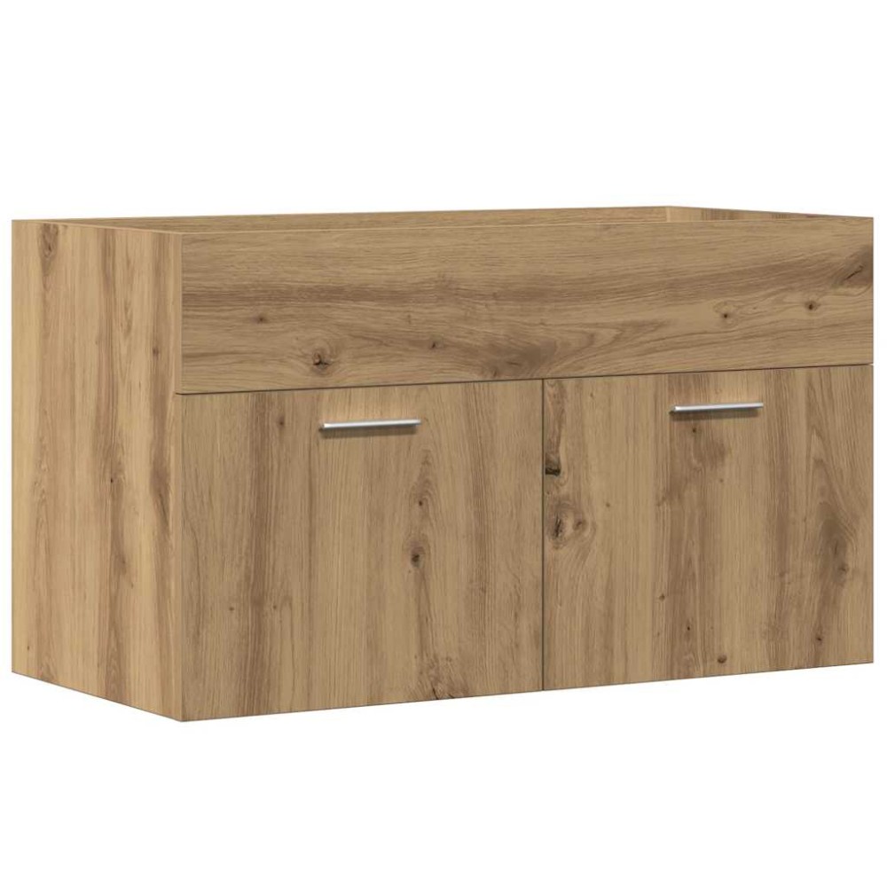 vidaXL Dulap chiuvetă baie, stejar artizanal 90x38,5x46 cm lemn