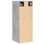 vidaXL Dulap suspendat de baie, gri beton, 30x30x80 cm, lemn prelucrat vidaXL Dulap suspendat de baie, gri beton, 30x30x80 cm, lemn prelucrat