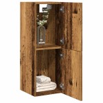 vidaXL Dulap suspendat de baie lemn vechi, 30x30x80 cm, lemn prelucrat vidaXL Dulap suspendat de baie lemn vechi, 30x30x80 cm, lemn prelucrat