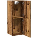 vidaXL Dulap suspendat de baie lemn vechi, 30x30x80 cm, lemn prelucrat vidaXL Dulap suspendat de baie lemn vechi, 30x30x80 cm, lemn prelucrat