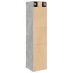 vidaXL Dulap suspendat de baie, gri beton, 30x30x130 cm lemn prelucrat