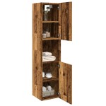 vidaXL Dulap suspendat de baie, lemn vechi 30x30x130 cm lemn prelucrat