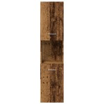 vidaXL Dulap suspendat de baie, lemn vechi 30x30x130 cm lemn prelucrat