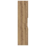 vidaXL Dulap suspendat de baie, stejar artizanal, 30x30x130 cm, lemn