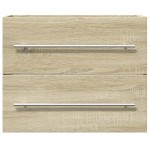 vidaXL Dulap de chiuvetă, stejar sonoma, 60x38,5x48 cm, PAL vidaXL Dulap de chiuvetă, stejar sonoma, 60x38,5x48 cm, PAL