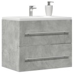 vidaXL Dulap de chiuvetă, gri beton, 60x38,5x48 cm, PAL vidaXL Dulap de chiuvetă, gri beton, 60x38,5x48 cm, PAL